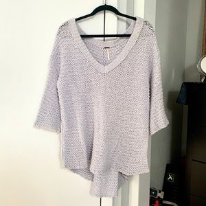 Free people lavender oversized Summer Sweater